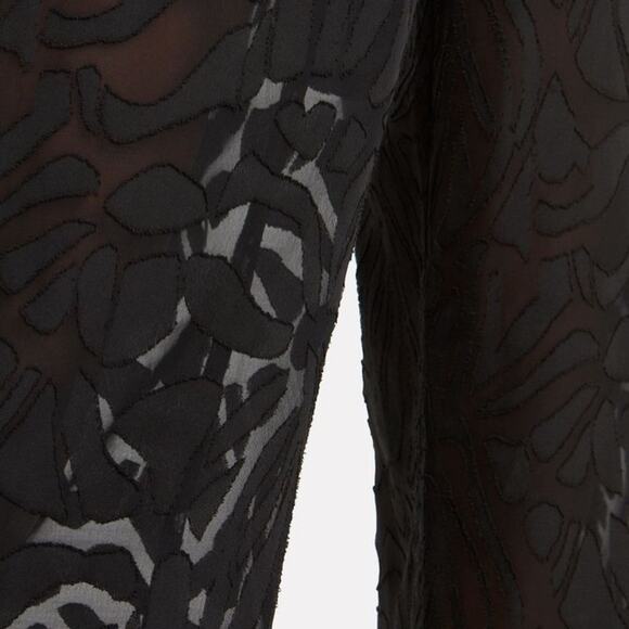 NWT Night night Jonathan Simkhai sheer panel drawstring pants black sz M - Picture 9 of 9